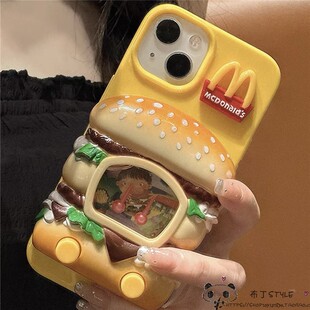 童年回忆游戏机v40男x50i适用华为90荣耀80pro手机壳p60art女nova10se立体汉堡9play7t/11mate30nova8防摔70+