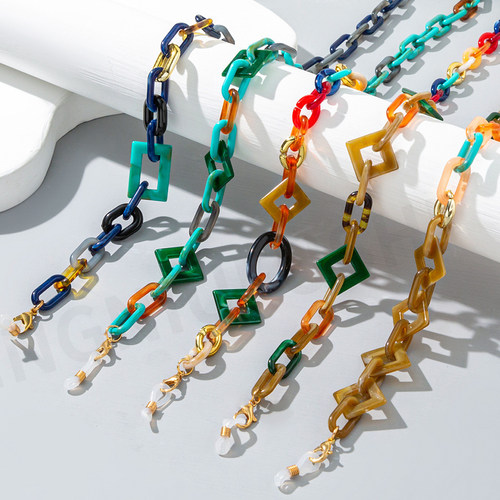 设计感眼镜链异形拼接墨镜口罩链