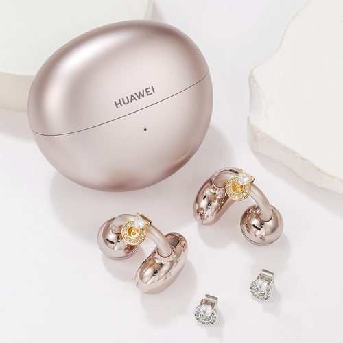 爱心圆形迷你耳机夹钻扣可入盒女