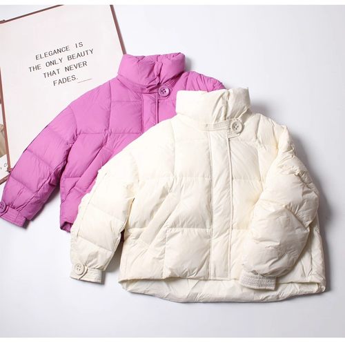 三星安心绒90白鸭绒羽绒服女