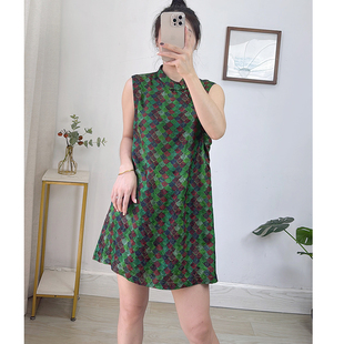 自留~奥黛100桑蚕丝新中式立领斜襟真丝香云纱旗袍女中长款上衣女