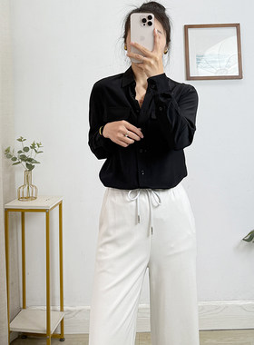 22姆米双绉真丝衬衫女长袖
