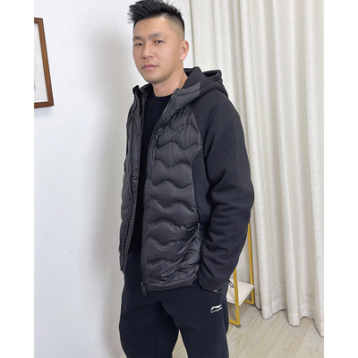 男装90白鸭绒连帽羽绒服