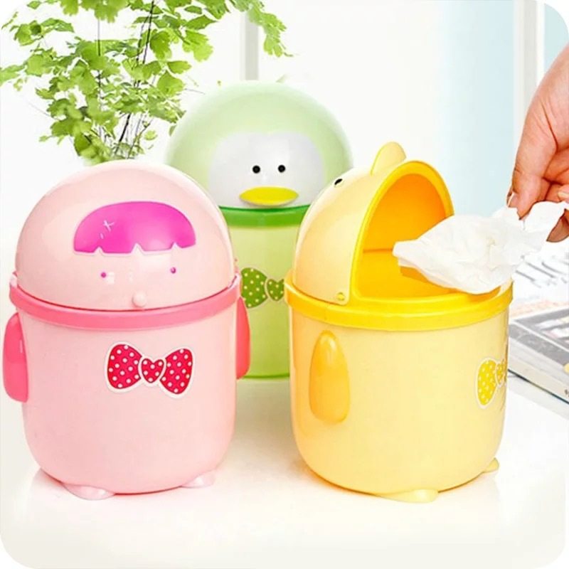 垃圾桶小号桌面垃圾桶家用迷你带盖做纸巾筒办公室床头厨房杂物桶