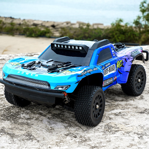 新款四驱短卡遥控RC越野汽车大号电动攀爬车男孩生日礼物玩具