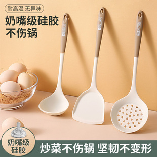 硅胶漏勺家用厨房用食品级耐高温捞面勺漏网勺子捞水饺过滤勺饭勺