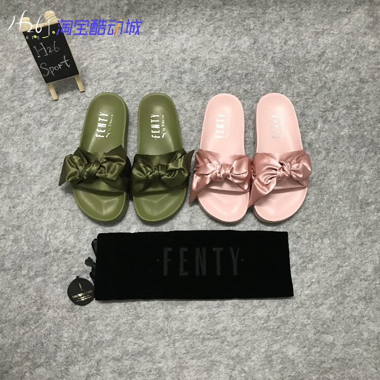 H26 Puma X Fenty Bandana Slide Puma Rihanna bow goddess Wind court slipperin the Sports shoes new , Sports sandals/Sandals  category - from Buy2taobao.com to provide professional Taobao agent buy service