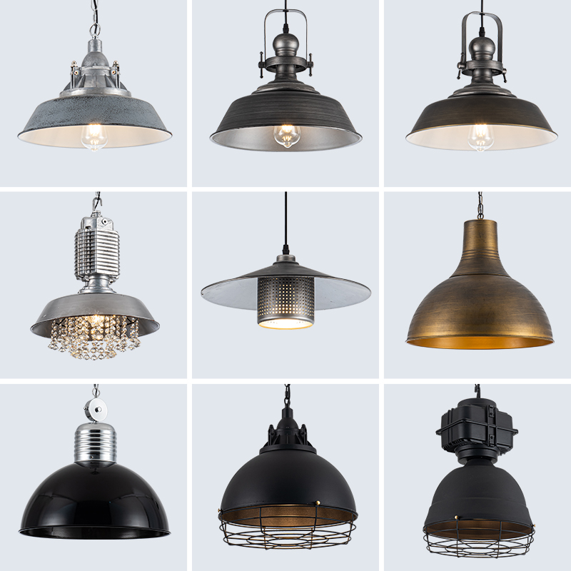 美式复古小吊灯老上海工业风酒吧火锅店咖啡馆烧烤连锁店工程灯具