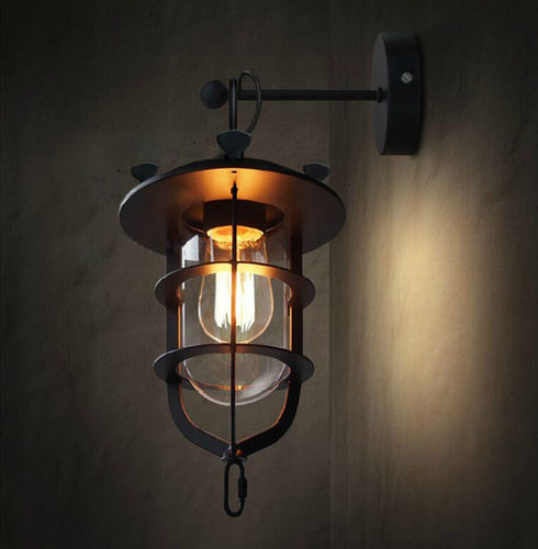 墙壁灯楼梯铁艺美式复古