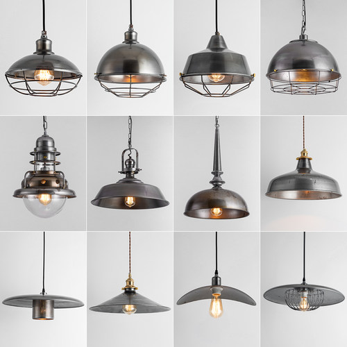 美式loft工业风吊灯餐厅吧台