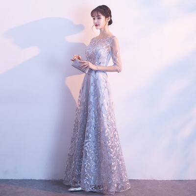 宴会晚礼服2024秋季新款