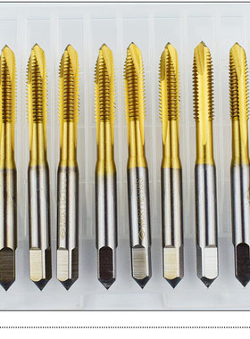高品质先端螺旋镀钛机用丝锥M3M4M5M6M8M10M12M14M16