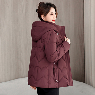 棉衣轻薄短款 2025新款 中年宽松大码 冬季 保暖棉袄外套 羽绒棉服韩版