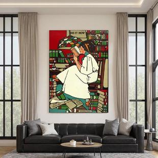 大芬手绘马蒂斯油画复古人物客厅装 饰画现代餐厅艺术画玄关挂画