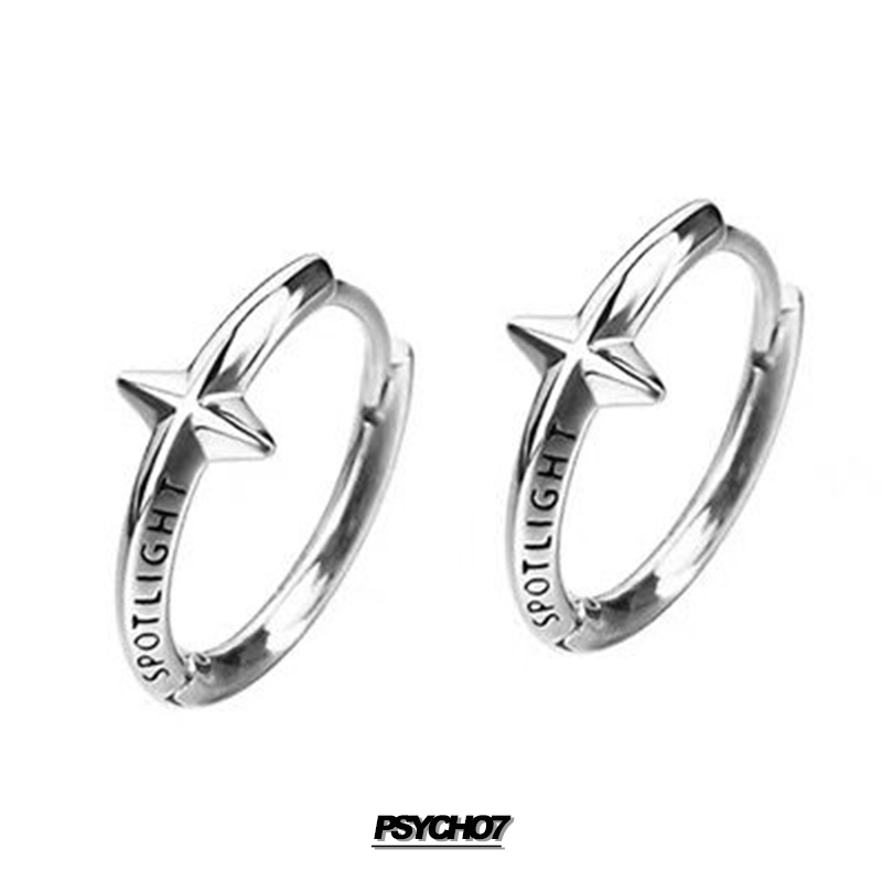 PSYCHO7四芒星耳环情侣高级感潮