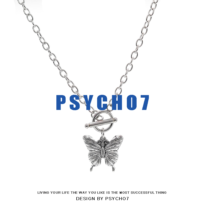 psycho7土酷时尚少女ins锁骨链
