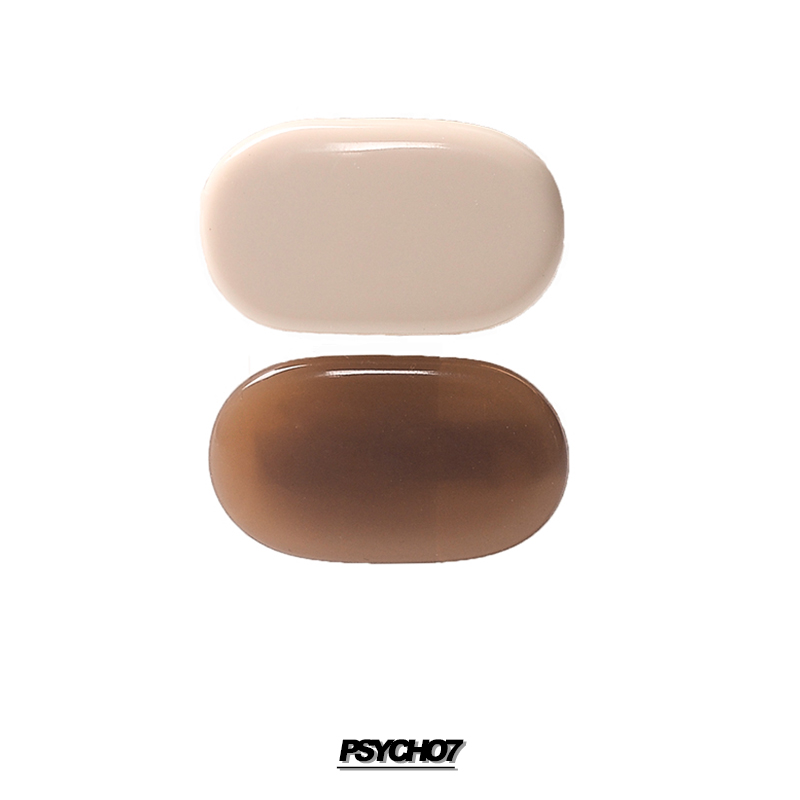 psycho7亚克力双色简约头饰发卡