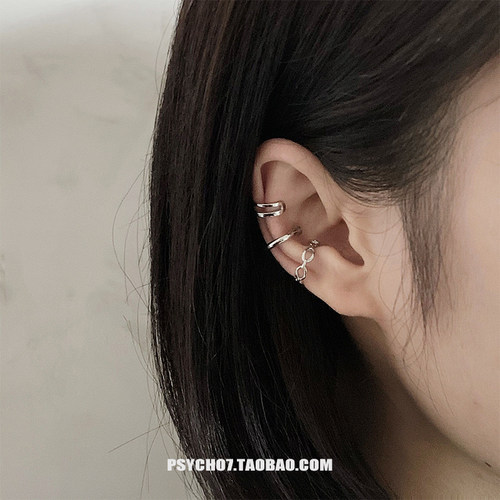 镀银高级百搭耳骨夹冷淡风小众