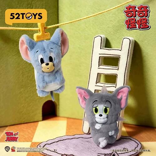 正版52TOYS猫和老鼠TOM and JERRY奇奇怪怪盲盒毛绒挂件周边潮玩