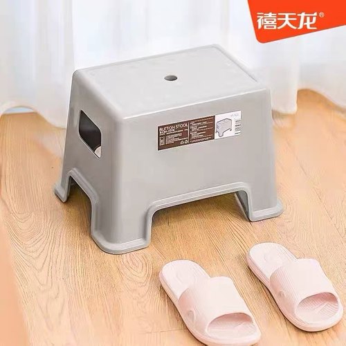 禧天龙浴室防滑方形儿童塑料凳子