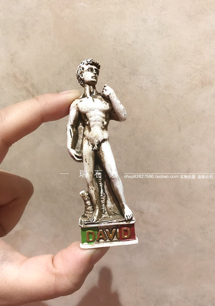 意大利树脂冰箱贴DAVID旅行纪念品店主收藏 满39包邮立体艺术装饰