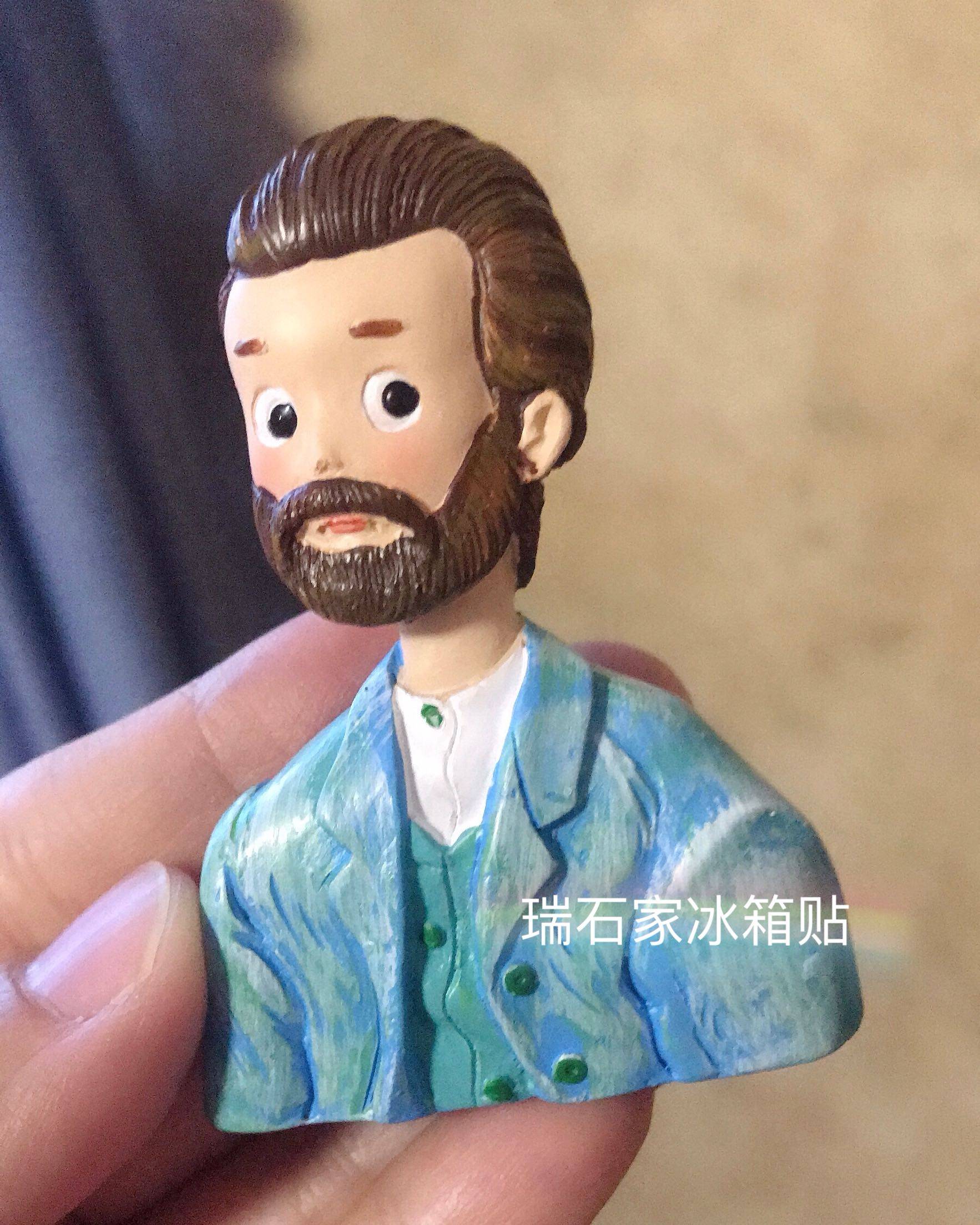 出口订单ins风树脂冰箱贴Van Gogh 创意礼品手账摆拍装饰满39包邮,节庆用品/礼品,文化创意冰箱贴,淘宝优惠券,粉丝福利购,淘宝优惠卷