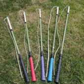 健身陀螺鞭杆子绿色实心玻璃钢鞭杆高碳陀螺打冰尜冰猴子老牛鞭子