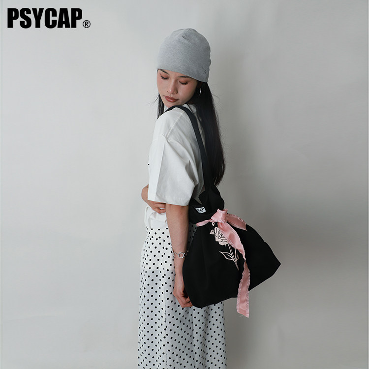 原创黑色单肩包PSYCAP甜梦单肩包