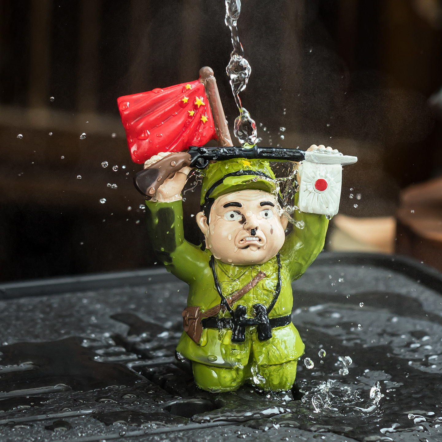 创意卡通日本变色茶宠摆件茶盘茶桌装饰茶玩造景功夫茶具茶道配件