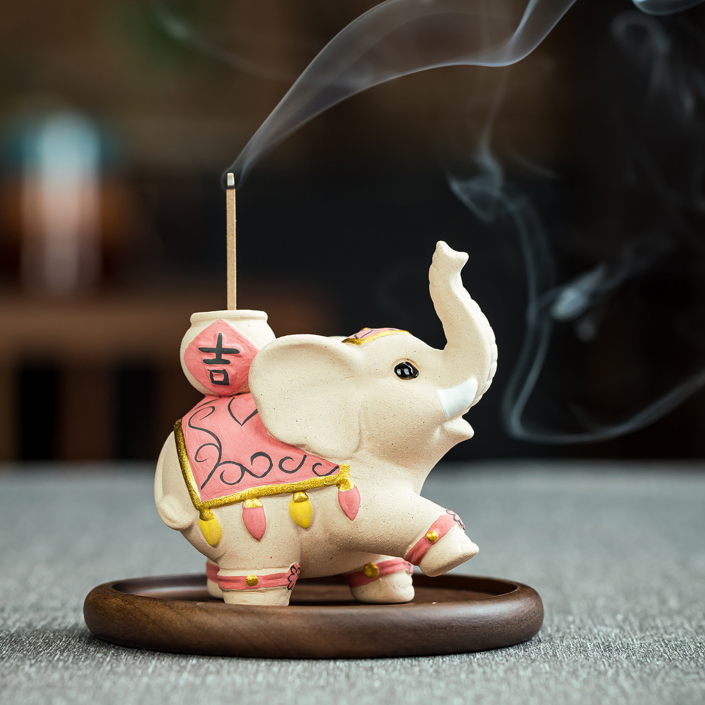 吉象陶瓷茶桌接灰香炉图片