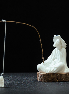 陶瓷新中式客厅玄关鱼缸庭院