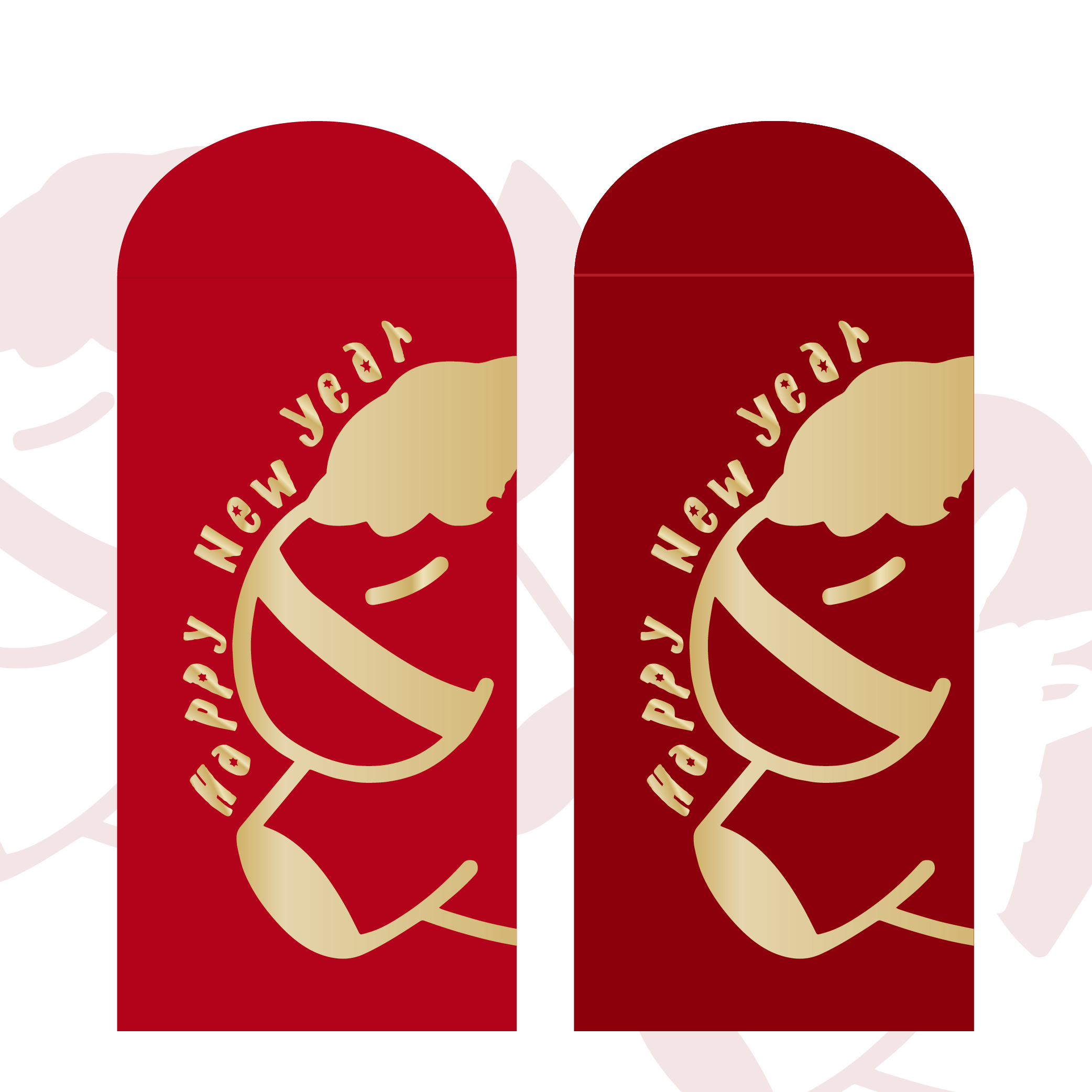 可爱春节烫金卡通红包利是封