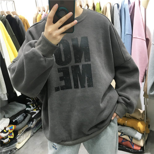 TY1980冬季新款韩版加绒加厚卫衣