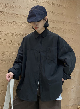 TYJR衬衣冬季新款2025韩版宽松休闲长袖夹棉衬衫外套女上衣57780