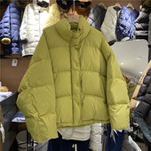 2025韩版 TYJR冬季 新款 宽松立领加厚保暖白鸭绒羽绒服外套女57811