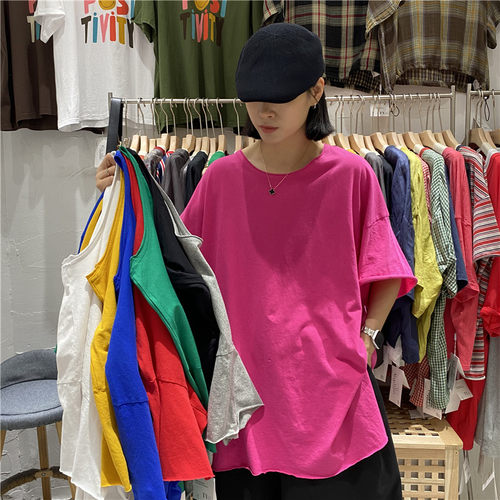 TYJR夏季新款宽松短袖T恤女上衣
