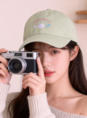 鸭舌帽女2026春夏新款加深大帽檐圆脸显脸小帽子可爱大头围棒球帽