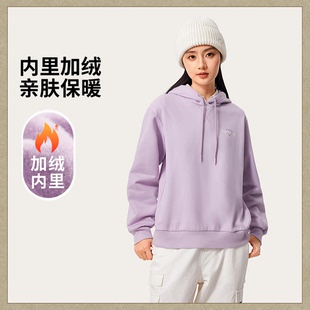 新款 李宁女子连帽卫衣2025春季 宽松潮流舒适运动套头上衣