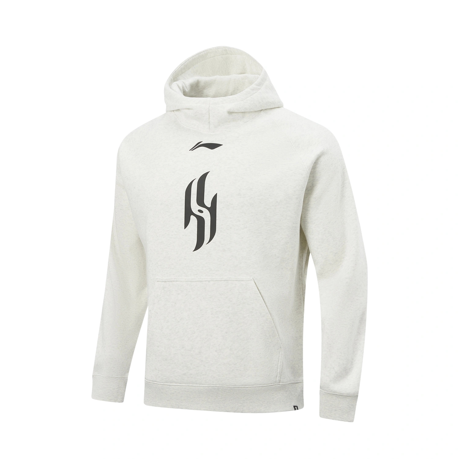 李宁杨瀚森篮球系列2025冬季男加绒保暖宽松套头连帽卫衣AWDVP17