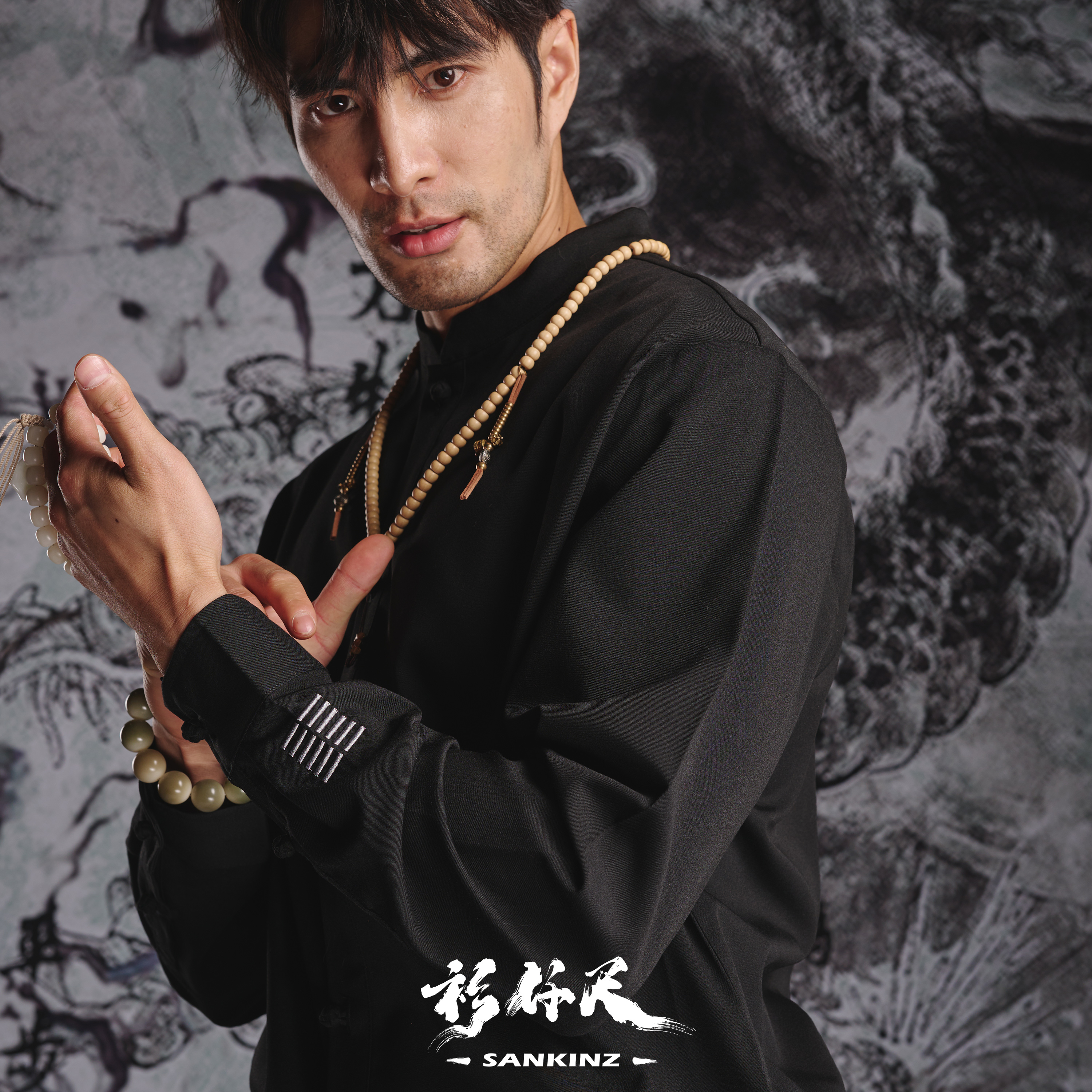 衫仟尺长袖中国风中式盘扣