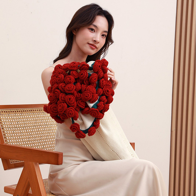 花束毯子玫瑰花毯子成品针织毯子午睡毯披肩毛毯沙发小盖毯空调毯