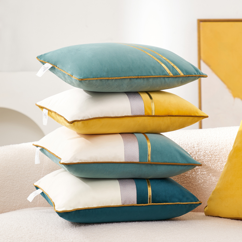 沙发抱枕客厅轻奢现代灰色高档