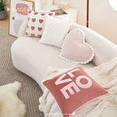 可爱ins风抱枕沙发客厅靠枕网红靠垫床头靠背异形抱枕护腰靠背垫