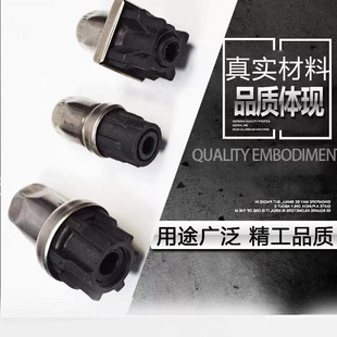 不锈钢可调脚半钢桌子可调节升高脚垫封口椅子方管圆管脚底垫塑料