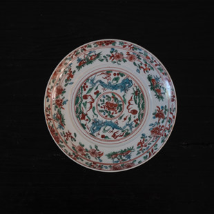 「97 Crafts」日本陶艺作家广野俊彦 吴须赤青龙草花皿