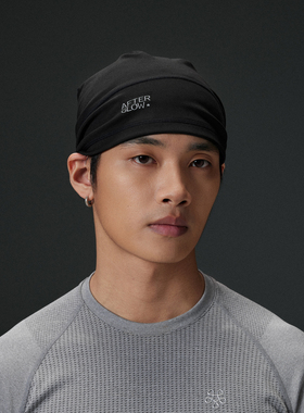 AFTERGLOW运动速干男训练冷帽 锦氨面料高弹透气健身轻便户外帽