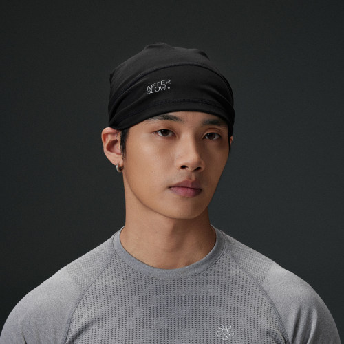 AFTERGLOW运动速干男训练冷帽 锦氨面料高弹透气健身轻便户外帽