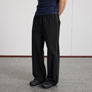 AFTERGLOW微弹尼龙防水登山裤 反光织带微喇显腿长休闲运动裤