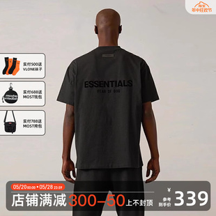 God FOG T恤潮 Fear Essentials 植绒双标反光字母情侣男女短袖