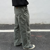 伐木裤 口袋长裤 Carhartt卡哈特B11水洗帆布复古宽松工装 弹跳潮人